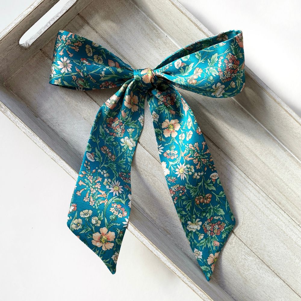 Liberty Silk Skinny Scarf - Rachel Meadow