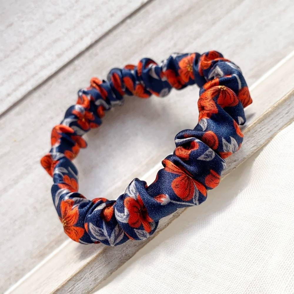 liberty silk skinny scrunchie hair tie