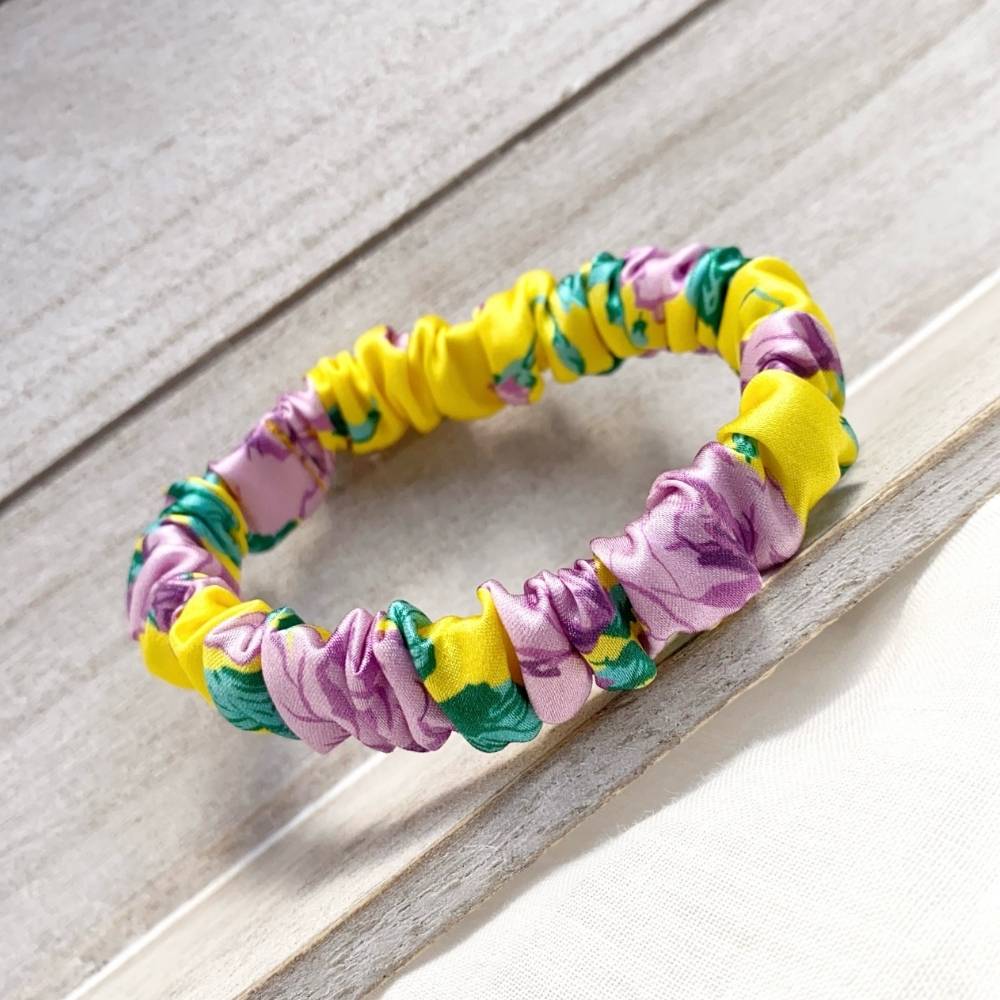 liberty silk skinny scrunchie hair tie