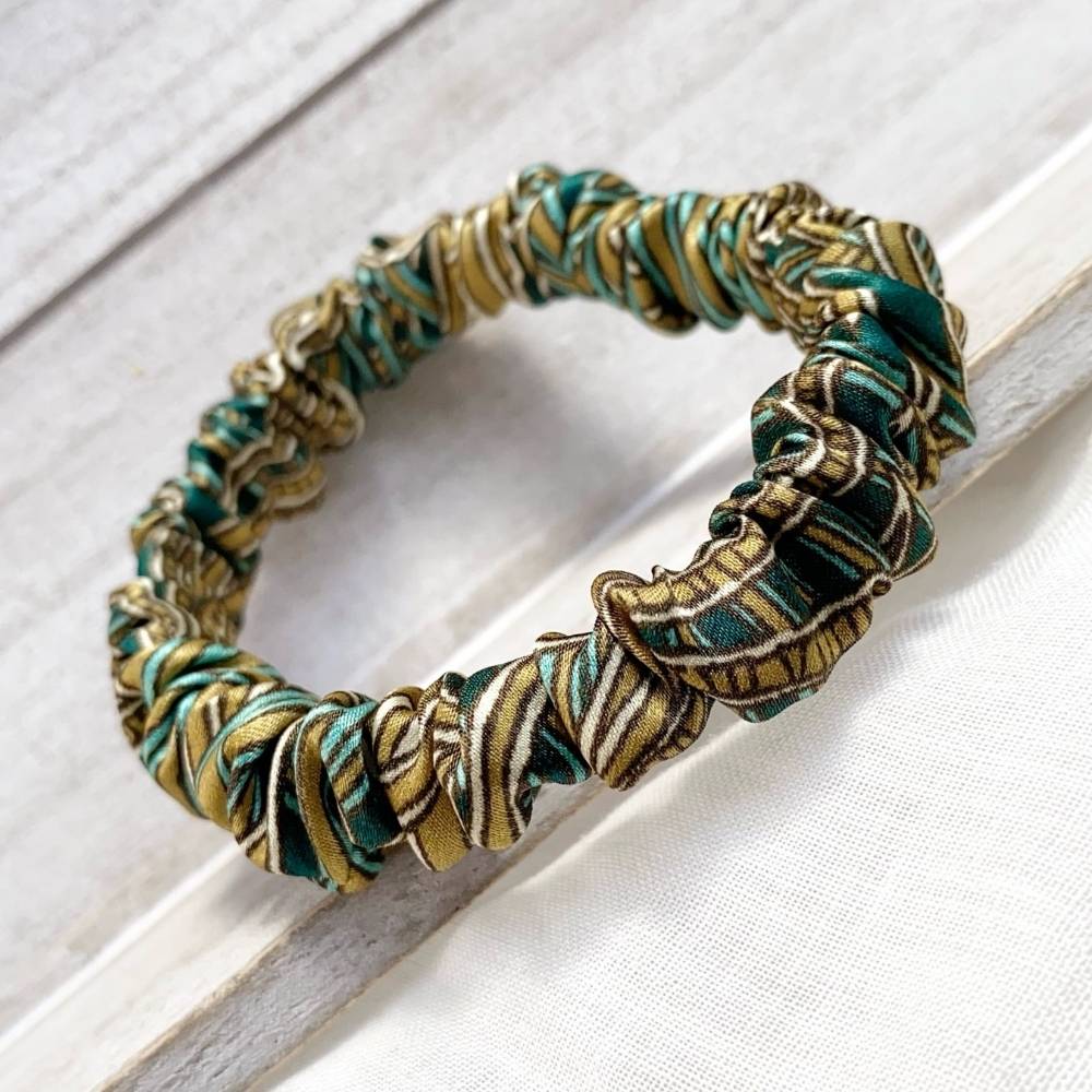 liberty silk skinny scrunchie hair tie