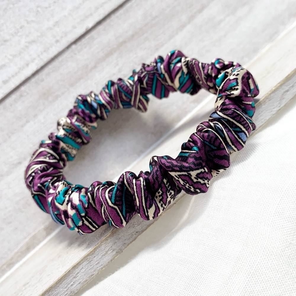 liberty silk skinny scrunchie hair tie