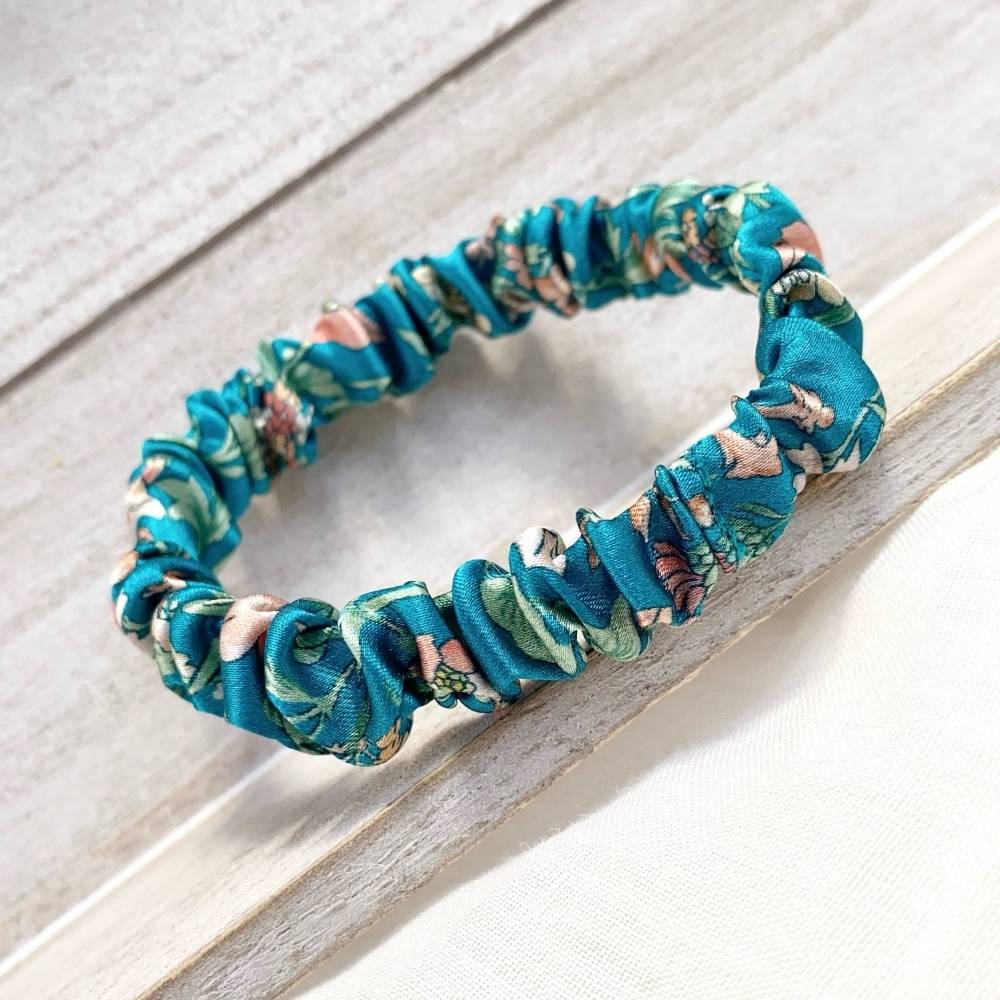 liberty silk skinny scrunchie hair tie