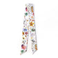 white floral Liberty London silk twilly scarf