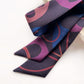 black and purple geometric Liberty London silk twilly scarf