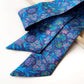 blue floral Liberty London silk twilly scarf