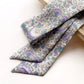 lilac Lodden print Liberty London silk twilly scarf