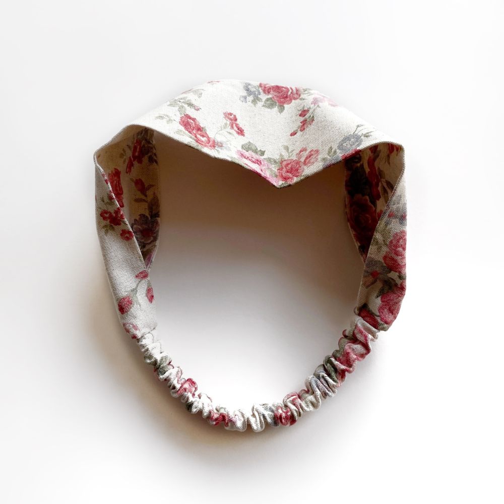 Chic Rose Headband - Off White