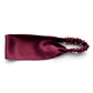 Handmade maroon mulberry silk headband by River Minami.