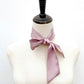 mauve mulberry silk satin skinny scarf tied around mannequin's neck
