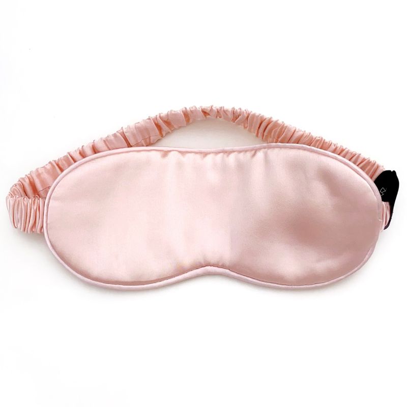 pink mulberry silk sleep eye mask