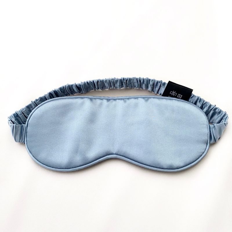 blue mulberry silk sleep eye mask