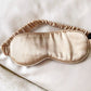 champagne gold mulberry silk sleep eye mask