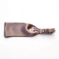 Taupe mulberry silk satin headband on a white background