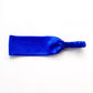 Royal Blue silk satin headband on a white background