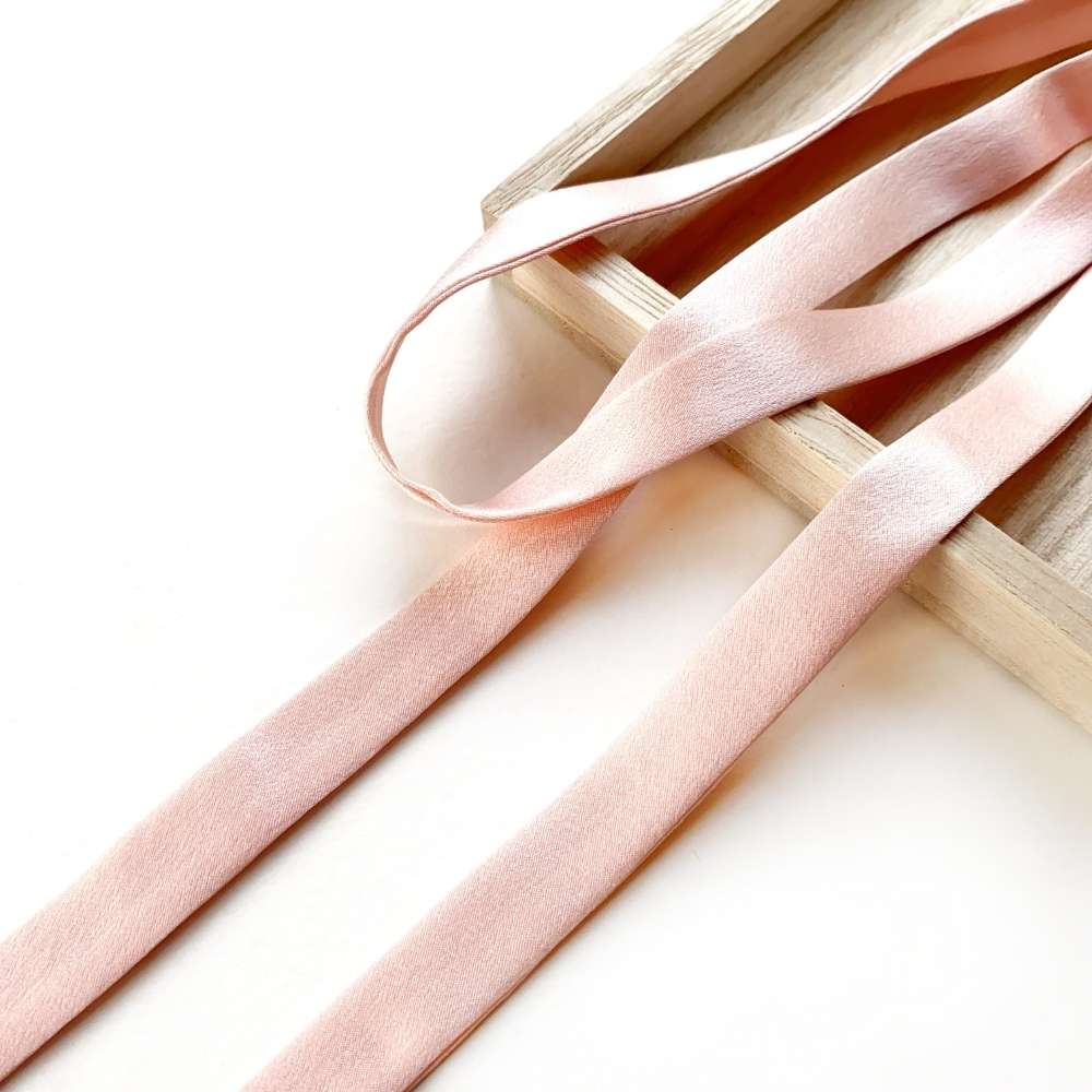 mulberry silk satin ribbon on a white background