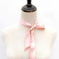 light pink mulberry silk skinny scarf