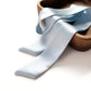 light blue mulberry silk skinny scarf