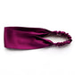 Handmade purple mulberry silk headband by River Minami.