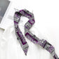 Liberty cotton skinny scarf - Purple