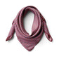 A deep red geometric and paisley print mulberry silk square scarf displayed on a white background