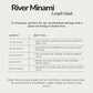 River Minami length guide chart for hair accessories with recommended uses.