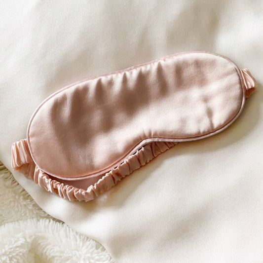 Cloud Soft 19 Momme Mulberry Silk Sleeping Eye Mask - Light Pink