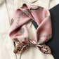 Monogram leopard print silk scarf - Rose Pink