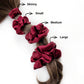 Mulberry Silk Scrunchie - Ruby Red