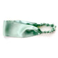 Handmade seafoam green mulberry silk headband by River Minami.