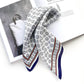 Silver White 53x53 Silk Scarf
