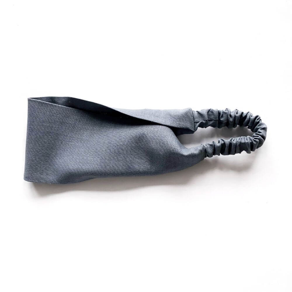 Gray headband on a white background