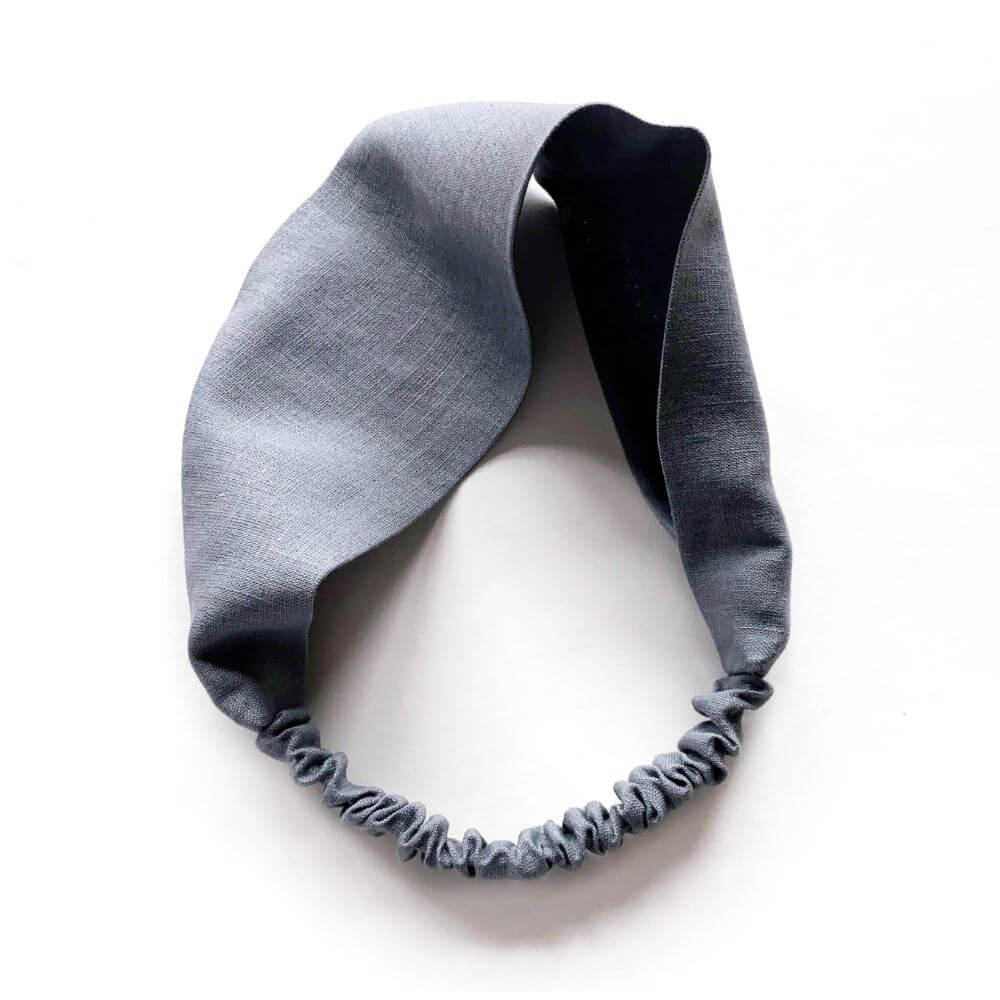 Gray headband on a white background