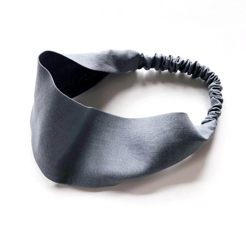 Gray headband on a white background
