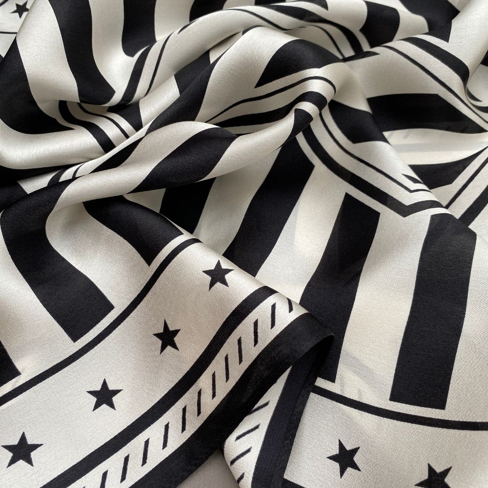 Stars Stripes 53x53 Silk Scarf