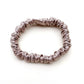 taupe mulberry silk satin skinny scrunchie  hair tie
