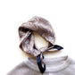 Taupe Silk Scarf - 53x53
