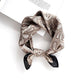 Taupe Silk Scarf - 53x53