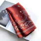 Paisley prints silk scarf - Terracotta Red