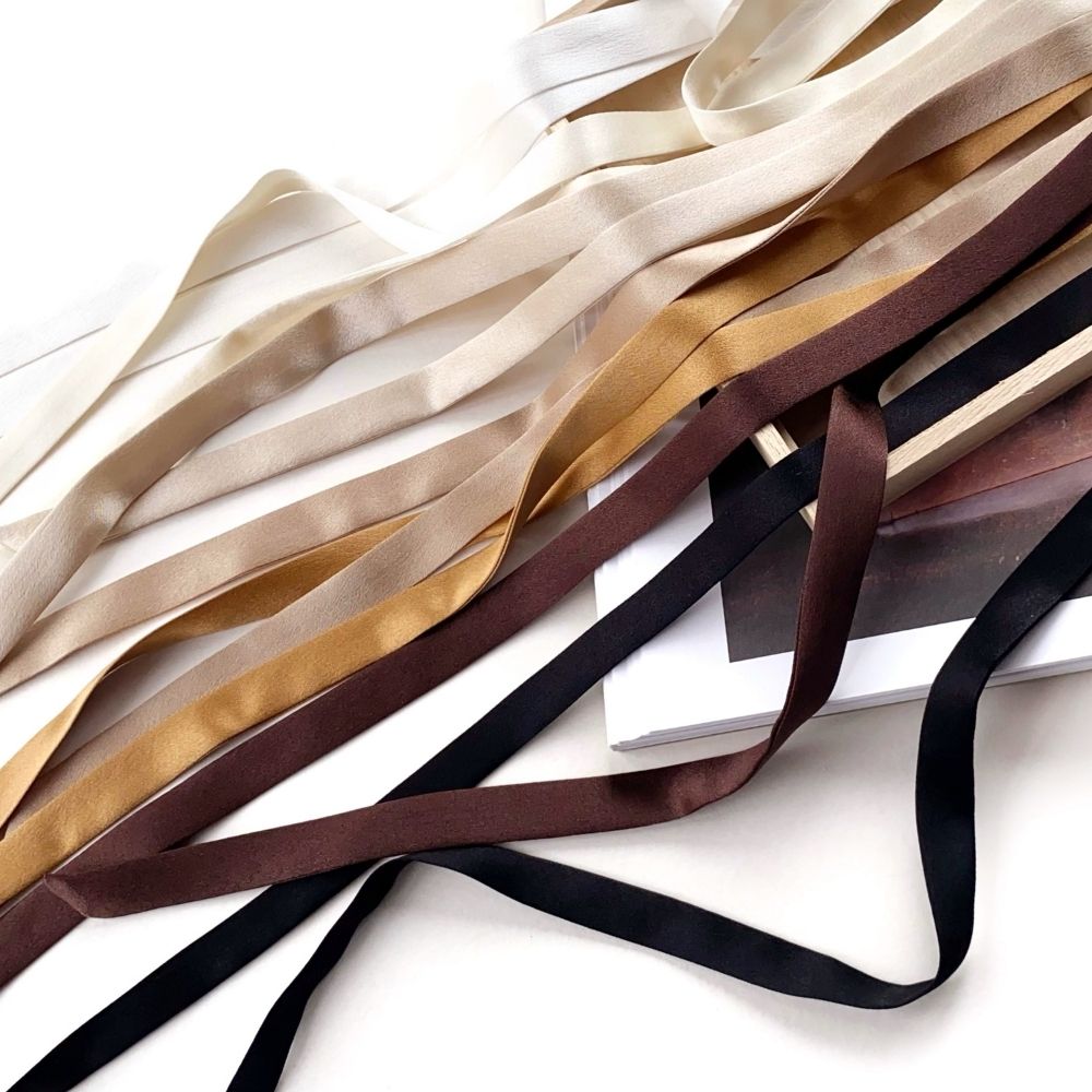 Mulberry Silk Ultra Skinny Ribbon Scarf